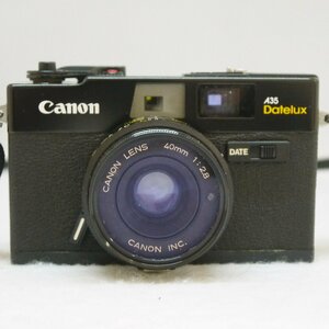 ジャンク品・保管品 Canon キャノン A35 Datelux フィルムカメラ コンパクトカメラ レンズ 40mm 1:2.8 動作未確認 現状品