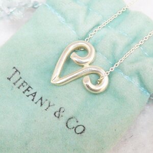 定形外送料無料 USED品・保管品 TIFFANY&Co. ティファニー イニシャルV ネックレス シルバー 925 パロマピカソ 約3.3g 保存袋付き