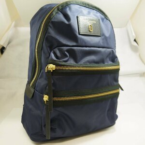 USED品・保管品 MARC JACOBS マークジェイコブス M0012700 415 リュックサック バックパック ナイロン ネイビー