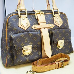 ★美品 USED品 Louis Vuitton ルイヴィトン M40025 マンハッタンGM 2way ハンドバッグ ショルダーバッグ モノグラム BA0035 保存袋付き