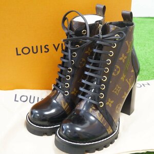 未使用品・保管品 Louis Vuitton ルイヴィトン モノグラム スタートレイル・ライン アンクルブーツ サイズ39 MA0199 外箱/保存袋付き