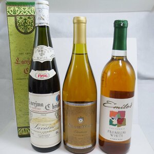 未開栓・保管品 お酒 3本セット 果実酒 ワイン Lacryma Christi ラクリマ クリスティ 1996 ワイン 液漏れ跡有り 750ml 他