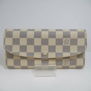 USED品・保管品 Louis Vuitton ルイヴィトン N63546 ポルトフォイユエミリー TA4186 ダミエアズール 2つ折り 長財布 本体のみ