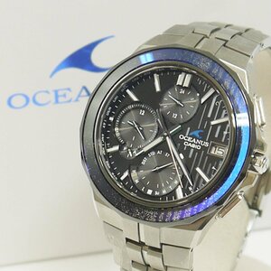 *USED goods superior article CASIO OCEANUS[ Casio OCW-S5000MB-1AJFosinanas man taSHI*BU*KI...1200ps.@ limitation 2022 year 12 month buy ]