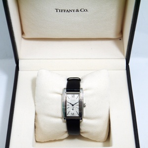 ★USED品 電池交換済 Tiffany&Co.【ティファニー Z0035.13.10A21A40A GRAND グランド レディース クォーツ腕時計 スモールセコンド】