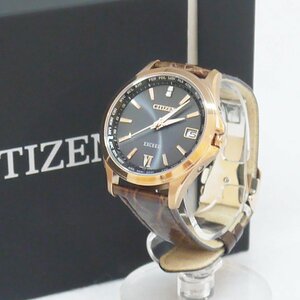 USED品・保管品 CITIZEN シチズン EXCEED エクシード CB1082-06E エコドライブ 腕時計 3針 ソーラー電波 いい夫婦の日限定モデル 現状品