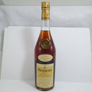 未開栓・保管品 Hennessy ヘネシー VSOP COGNAC コニャック ブランデー 700ml 40％ スリムボトル クリアボトル 金キャップ 本体のみ