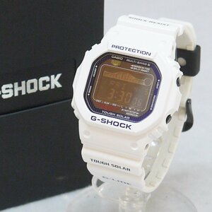 USED良品・保管品 CASIO カシオ G-SHOCK GWX-5600C-7JF G-LIDE タフソーラー 腕時計 デジタル ホワイト系 外箱付き 現状品