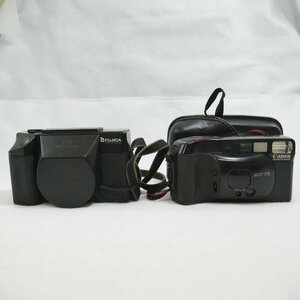 ジャンク品・保管品 フィルムカメラ 2台セット Canon キャノン Autoboy3 38mm 1:2.8 / FUJICA フジカ DL-100 DATE 動作未確認