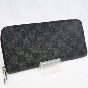 USED品・保管品 Louis Vuitton ルイヴィトン N63095 ジッピーウォレット ヴェルティカル ラウンドジップ長財布 ダミエ グラフィット GI4137