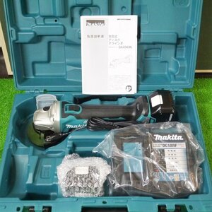 未使用品・保管品 makita マキタ GA404DRGXN 100mm 充電式ディスクグラインダ バッテリ BL1860B 2個 充電器 DC18RF ケース他付き 231108