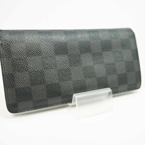 USED品・保管品 Louis Vuitton ルイヴィトン N62665 ポルトフォイユ・ブラザ 長財布 ダミエ グラフィット イニシャル入り SP2079