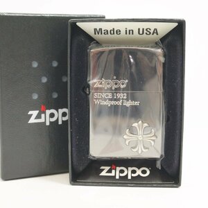 未使用品・保管品 ZIPPO ジッポ ライター SINCE 1932 Windproof Lighter クロス 2022年製 外箱付き 現状品