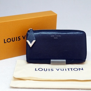 USED品 Louis Vuitton ルイヴィトン M60146 ポルトフォイユ・コメット パルナセア ブラック MI4106 L字ファスナー 長財布 保存袋/箱付き