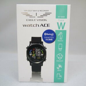 未使用品・保管品 朝日ゴルフ EV-933 EAGLE VISION イーグルビジョン watch ACE ウォッチエース GPSゴルフナビ ブラック 現状品