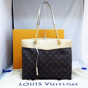 USED良品・保管品 Louis Vuitton ルイヴィトン M41580 パラスショッパー モノグラム トートバッグ ベージュ系 SP5115 保存袋/外箱付