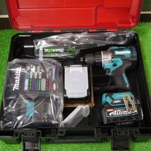 ★未使用 makita【マキタ DF001GRDX 40Vmax 充電式ドライバドリル グリップ付き, BL4025 バッテリー2個,DC40RA 急速充電器付き】231227