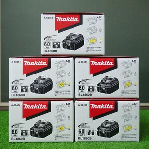 送料無料 未使用品・保管品 5個セット makita マキタ BL1860B 18V 6.0Ah リチウムイオンバッテリー 雪マーク付 純正 当店開封のみ 231019