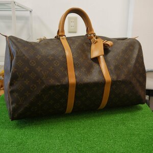 USED品・保管品 Louis Vuitton ルイヴィトン M41424 キーポル55 ボストンバッグ 旅行カバン MI9002 モノグラム ゴールド金具 現状品