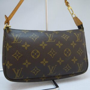 USED品・保管品 Louis Vuitton ルイヴィトン M51980 ポシェットアクセソワール モノグラム AR1010 ポーチ ハンドバッグ ゴールド金具