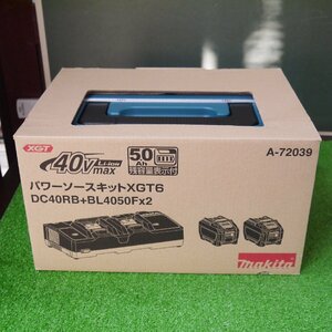 ★未使用 makita 40Vmax パワーソースキット XGT6【マキタ A-72039 BL4050F(40Vmax 5.0Ah バッテリー)×2個 + DC40RB (2口急速充電器)】