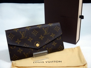 USED品 LOUIS VUITTON ルイ・ヴィトン モノグラム 長財布 ポルトフォイユ・サラ M60531 外箱付