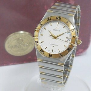 ★USED品 OMEGA Constellation【オメガ コンステレーション 1312.30 YG＊SS コンビ 白文字盤 クォーツ メンズ ボーイズ腕時計】動作確認OK