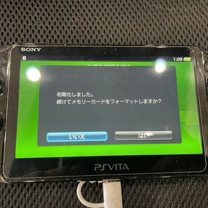 【2013年製】SONY ソニー PCH-2000 PlayStation PSVITA ブラック ソフト2本 艦これ ソードアートオンライン よの画像9