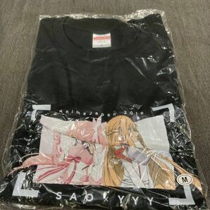 アニメグッズ 結城友奈×アスナ TシャツブラックMサイズ劇場版ソードアート・オンライン×結城友奈は勇者であるAnimeJapan 2018グッズ よの画像1