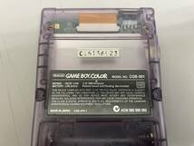 GBC　任天堂　ゲームボーイカラー　本体　クリアパープル_画像3