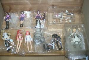  Junk! beautiful young lady figmafi.... etc. action figure total 9 body ( war place pieces ...., feather river wing,.. river ..., direction slope ., Saber,)