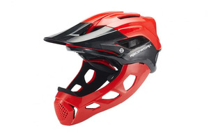 新品 MTB オフロード ダウンヒル モタード ヘルメット 赤黒 スモール 超軽量 CRF XR XLR