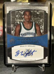 【BRACEY WRIGHT】◆直筆サインカード◆2005-06 UpperDeck SP SIGNATURE EDITION Minnesota Timberwolves NBA RC