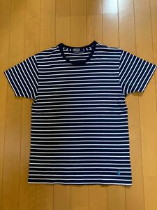 ポロラルフローレン　メンズ　 半袖 Tシャツ ボーダー　ネイビー　M