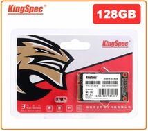 ■新品!!国内対応&90日保証■KingSpec SSD mSATA 128GB 内蔵型 MT-128 3D 高速 3D NAND TLC デスクトップPC ノートパソコン DE021_画像1