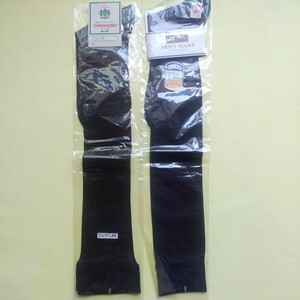  Showa Retro nylon knee-high socks see-through socks business socks 2 pairs set 