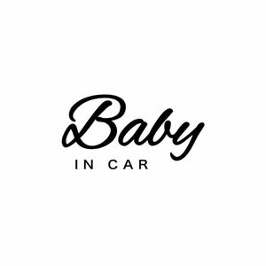 キッズインカー　ベビーインカー　車　ステッカー　Baby in car Kids in car おしゃれ　シンプル