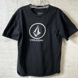 VOLCOM 半袖Tシャツ 黒ブラック　サイズM ボルコム　メンズ　古着