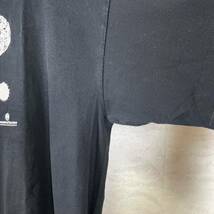 半袖Tシャツ 黒 90s サイズL ヨーロッパスタイル　ブラック　プリントロゴ　メンズ　古着_画像7