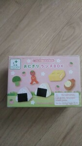  secondhand goods mother garden . strawberry toy rice ball onigiri lunch BOX wooden toy 