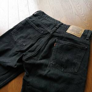 90s オールド Levi's リーバイス 612 ブラックジーンズ ストレート デニム パンツ ジーンズ w29 24-0502fu02【4点同梱で送料無料】