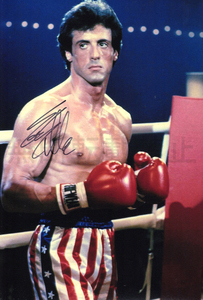 シルベスター・スタローン 直筆サインフォト ロッキー Sylvester Stallone