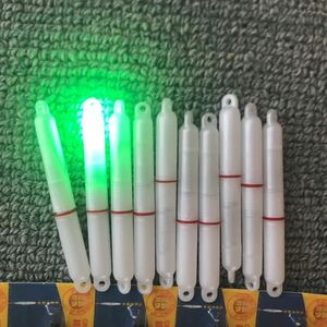 LED палочка свет 50 размер зеленый люминесценция короткий . модель 10 шт. комплект батарейка 10шт.@ бесплатный 