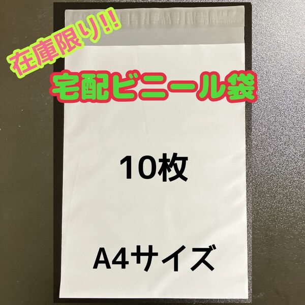 宅配ビニール袋 A4サイズ 10枚