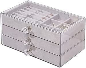 SantyVar jewelry storage box accessory case gem box jewelry display storage drawer 3. attaching neck re