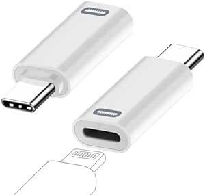 KHkuahai Lightning USB-C 変換アダプタ (2個セット) PD35W急速充電-480Mbps高速でデータ転送