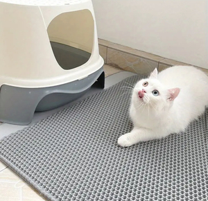 G.W. sale special price *[ new goods ] pet toilet cat sand mat 40*50cm two -ply structure EVA * cat sand. .. prevention slip prevention clean ... easy . cleaning cleaning 