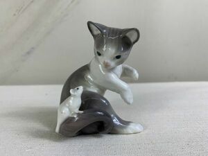 *#32 керамика украшение Lladro ...... кошка Chan керамика орнамент коллекция предметы интерьера *T