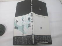 無限と中軸－（対論集　野間宏　瀬戸内寂聴　井上光晴あ）　埴谷雄高　献呈署名（献呈署名　大久保房男宛）　１９９０年　初版カバ帯_画像2