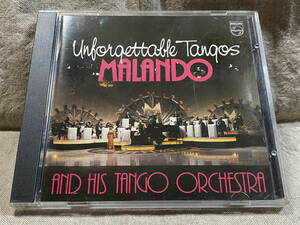 社交ダンス MALANDO AND HIS TANGO ORCHESTRA - UNFORGETTABLE TANGOS 西独盤 日本盤仕様 蒸着仕様 32PD-39